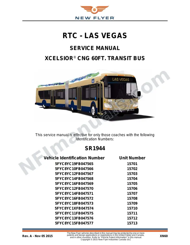 SR1944 Service Manual, RTC - Las Vegas first-page preview