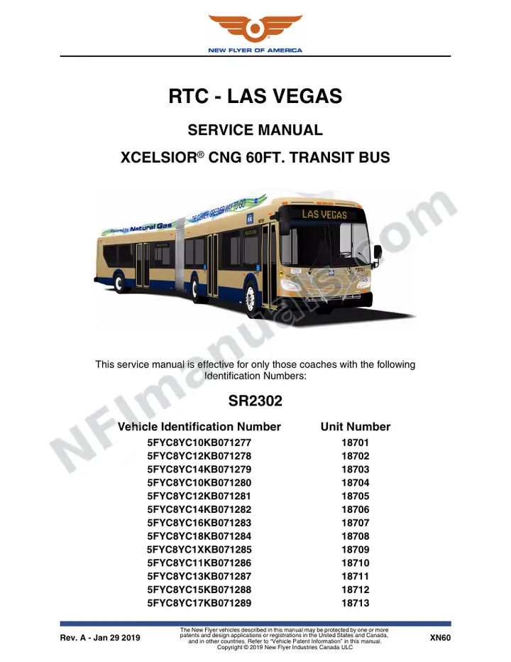 SR2302 Service Manual, RTC - Las Vegas first-page preview