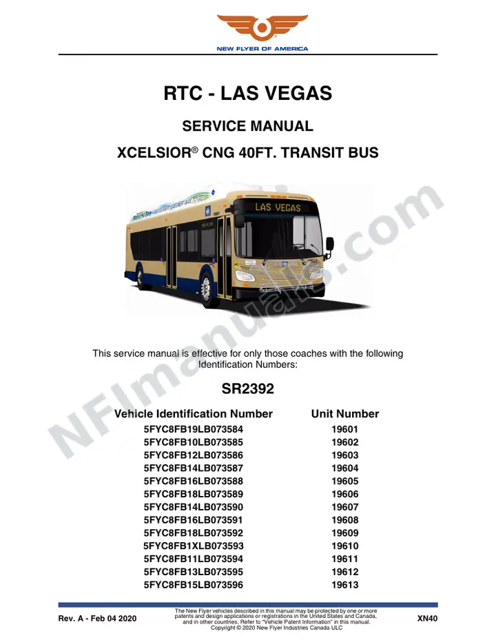 SR2392 Service Manual, RTC - Las Vegas first-page preview