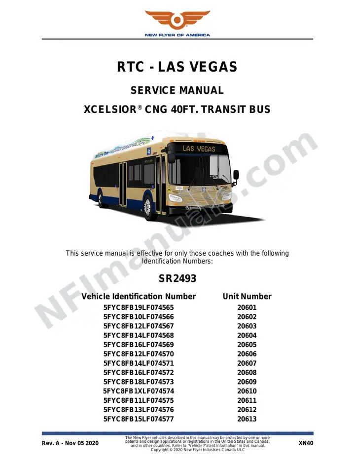 SR2493 Service Manual, RTC - Las Vegas first-page preview