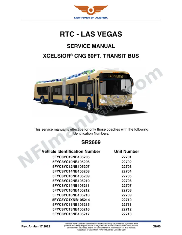 SR2669 Service Manual, RTC - Las Vegas first-page preview