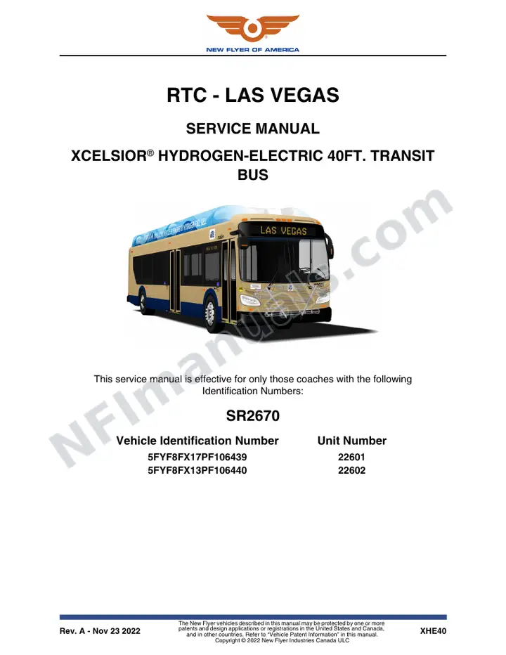 SR2670 Service Manual, RTC - Las Vegas first-page preview