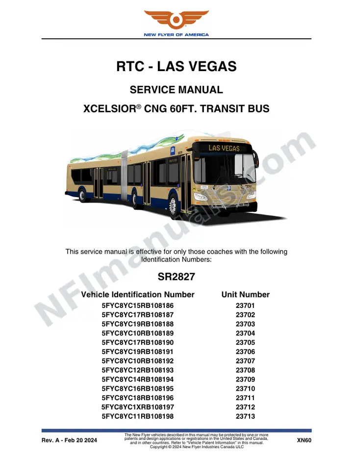 SR2827 Service Manual, RTC - Las Vegas first-page preview