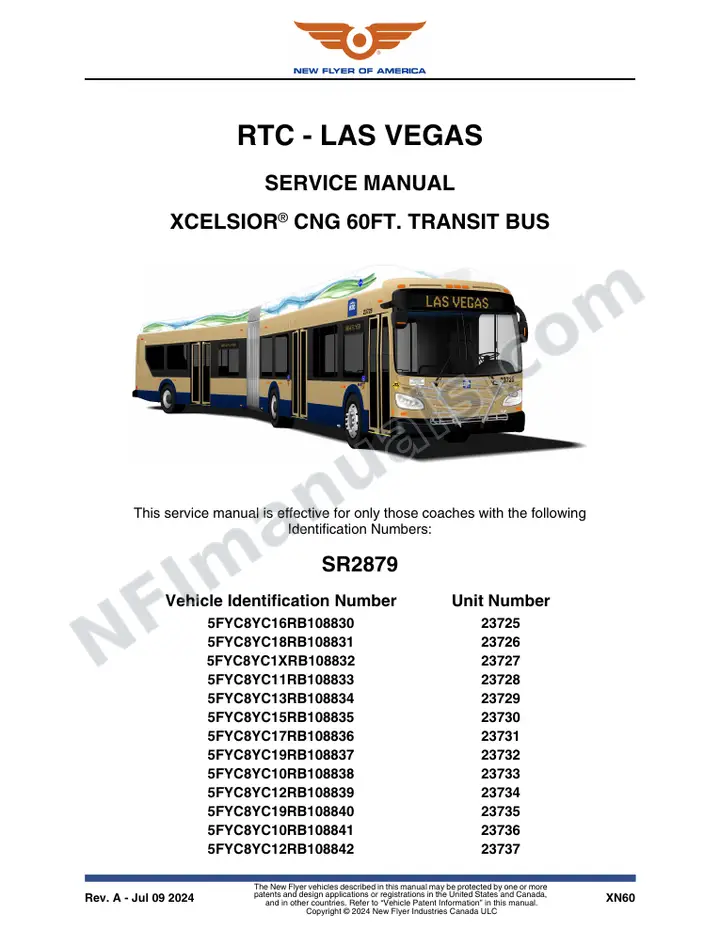 SR2879 Service Manual, RTC - Las Vegas first-page preview