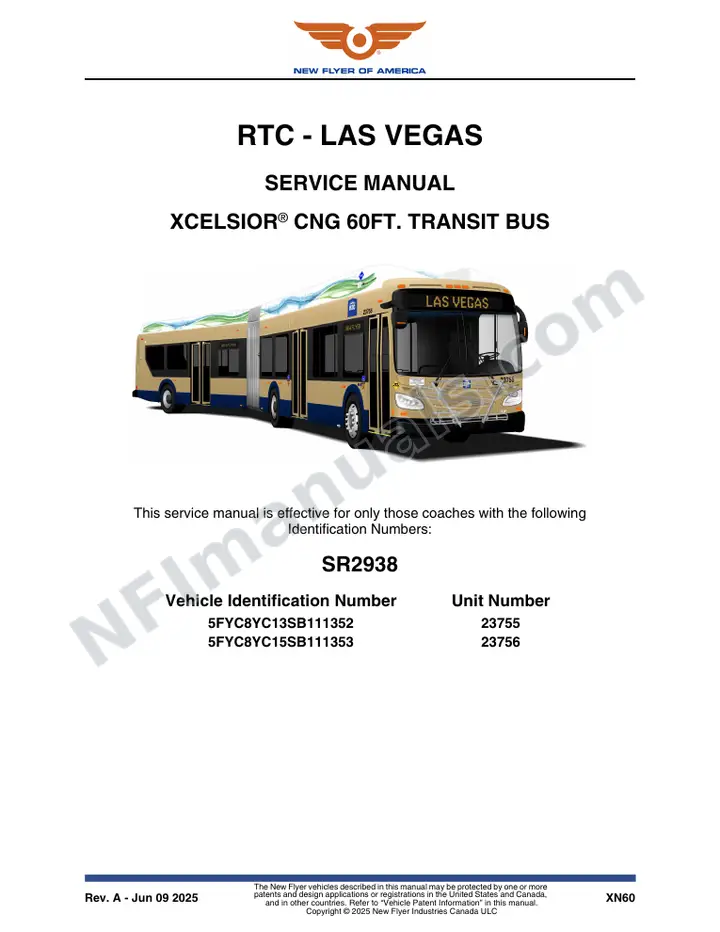 SR2938 Service Manual, RTC - Las Vegas first-page preview