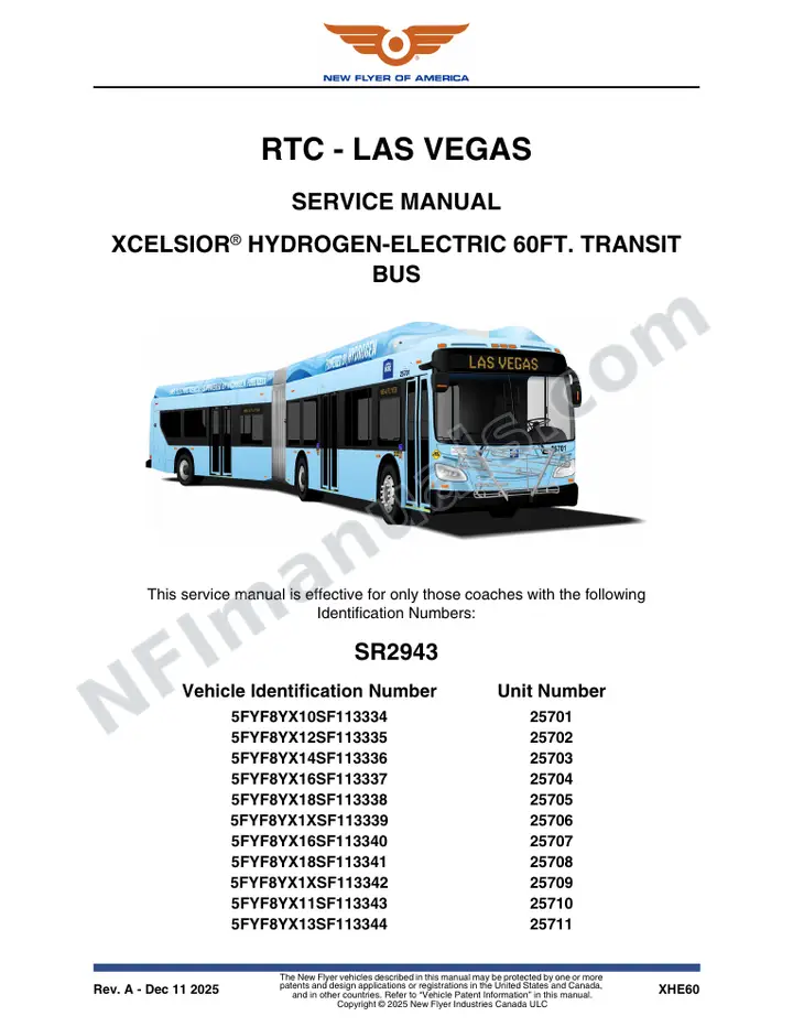 SR2943 Service Manual, RTC - Las Vegas first-page preview
