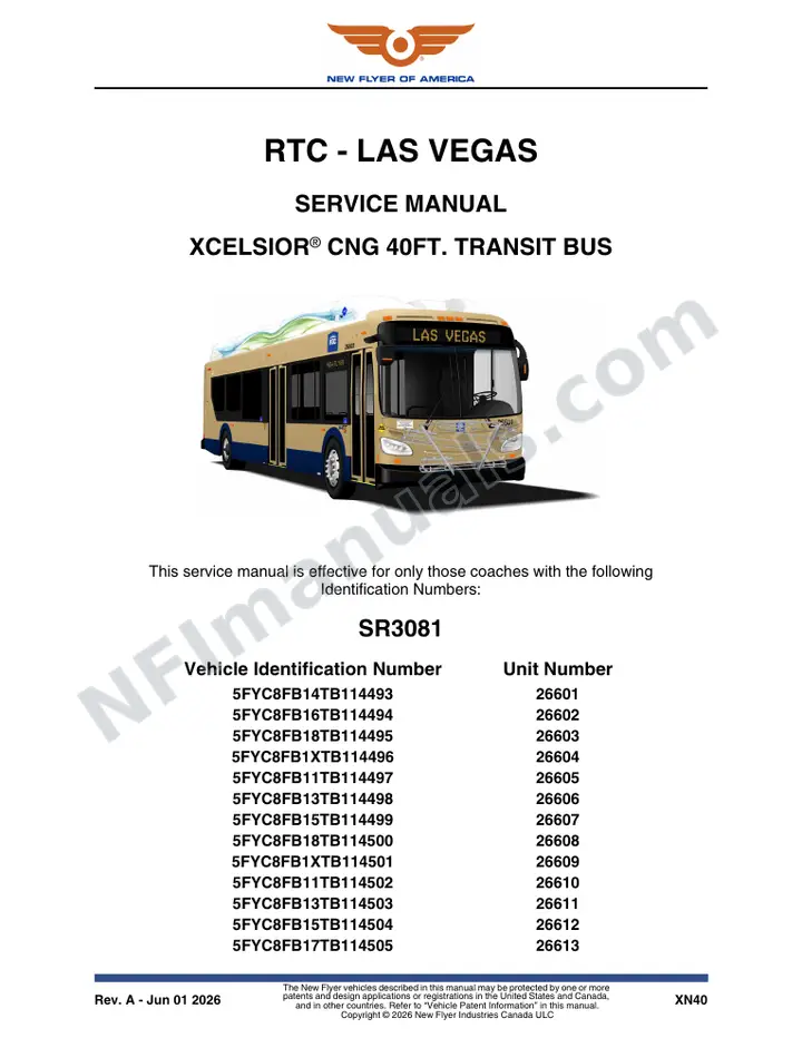 SR3081 Service Manual, RTC - Las Vegas first-page preview