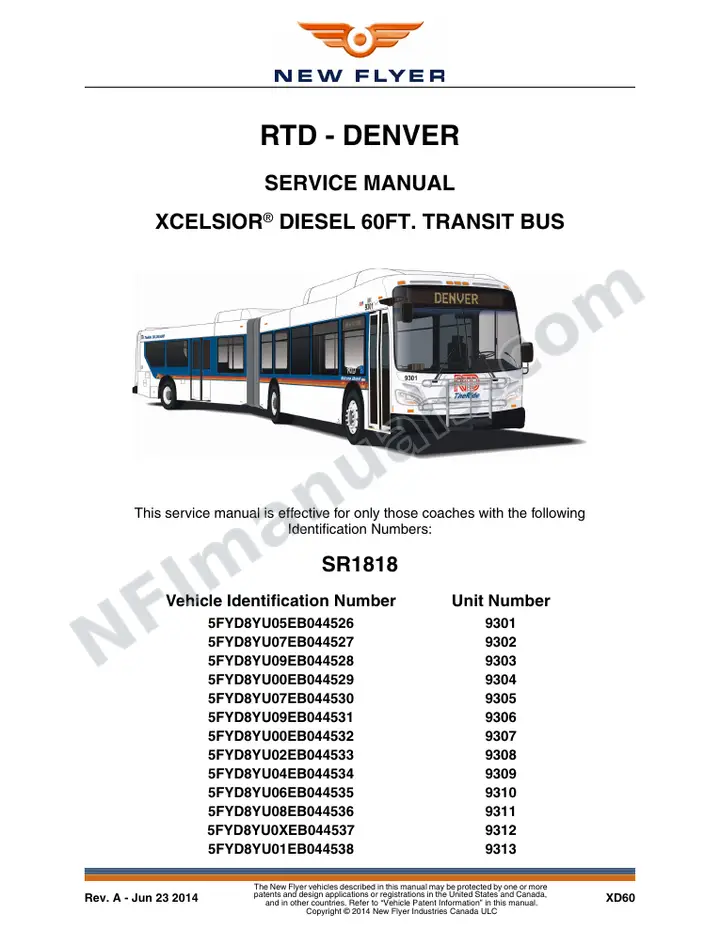 SR1818 Service Manual, RTD - Denver first-page preview
