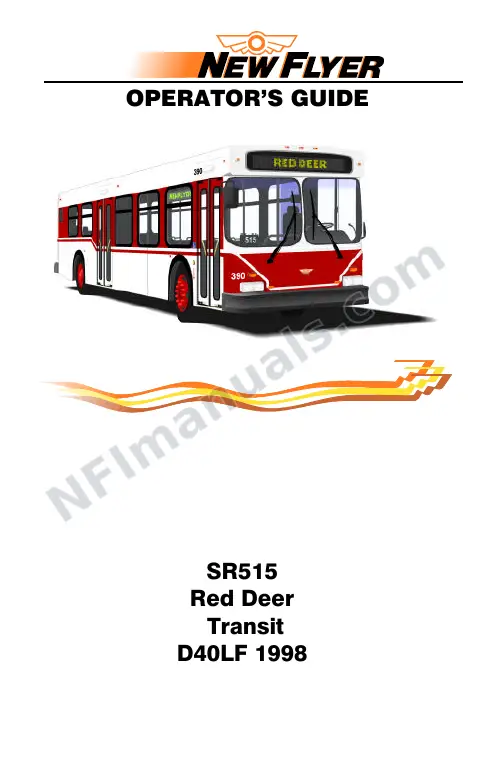SR515 Operator's Guide, Red Deer Transit first-page preview