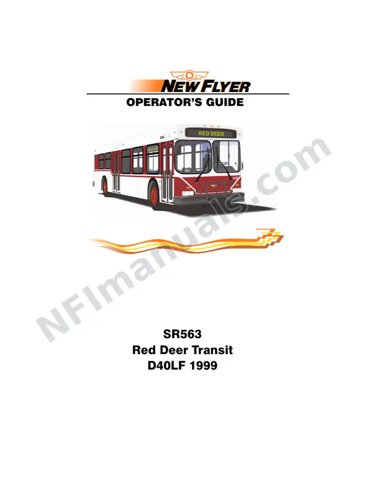 SR563 Operator's Guide, Red Deer Transit first-page preview