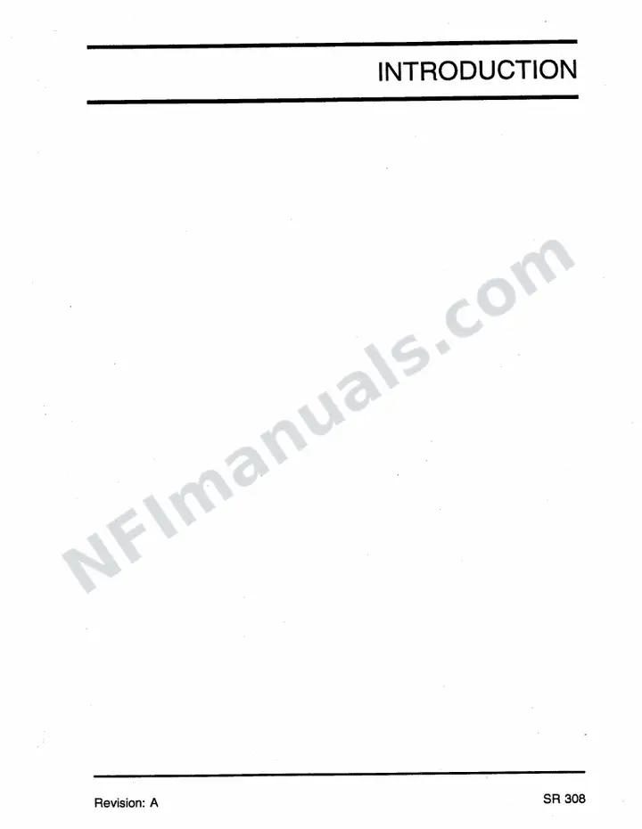 SR308 Service Manual, Red Deer first-page preview