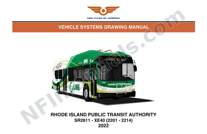 SR2611 Vehicle Systems Drawings, Rhode Island Public Transportation Authority first-page preview