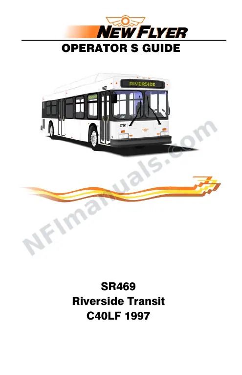 New Flyer C40LF Manual Package - Riverside Transit Agency included manual preview