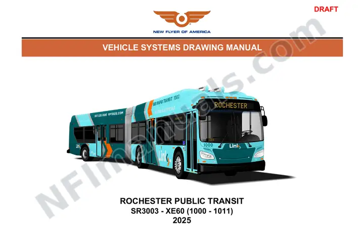SR3003 Vehicle Systems Drawings, Rochester Public Transit first-page preview