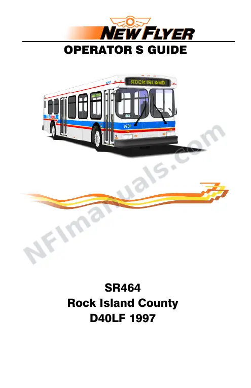 New Flyer D40LF Manual Package - Rock Island County Metropolitan Mass Transit District included manual preview