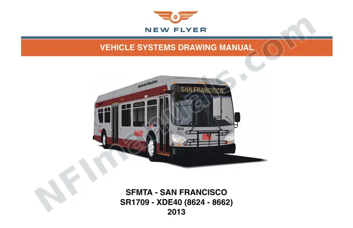 SR1709 Vehicle Systems Drawings, SFMTA - San Francisco first-page preview