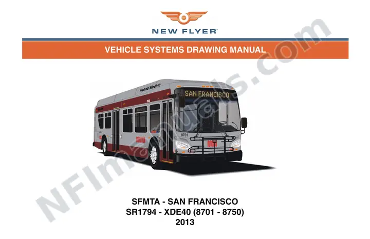SR1794 Vehicle Systems Drawings, SFMTA - San Francisco first-page preview
