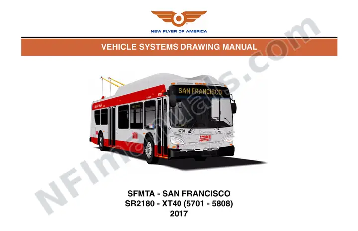 SR2180 Vehicle Systems Drawings, SFMTA - San Francisco first-page preview