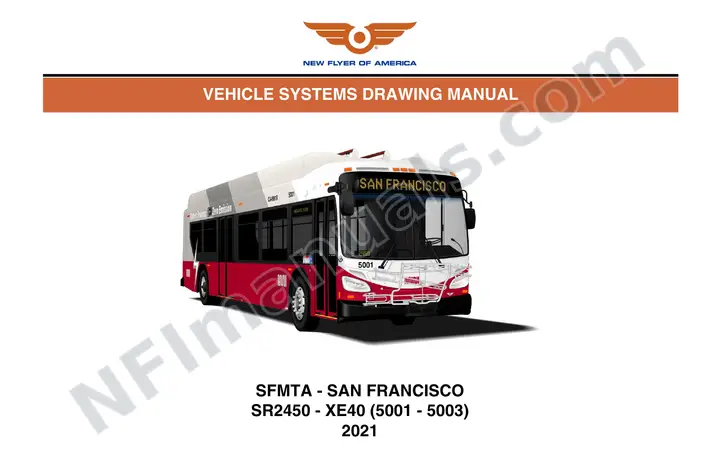 SR2450 Vehicle Systems Drawings, SFMTA - San Francisco first-page preview