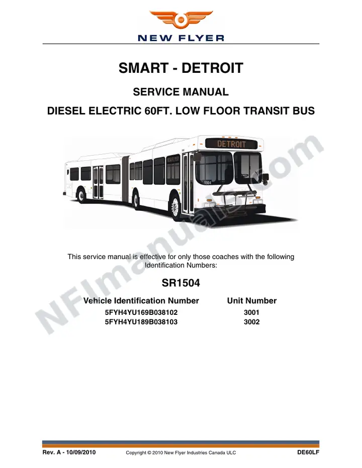 SR1504 Service Manual, SMART - Detroit first-page preview