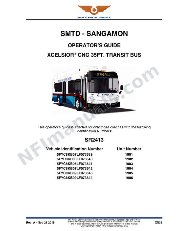 SR2413 Operator's Guide, SMTD - Sangamon first-page preview