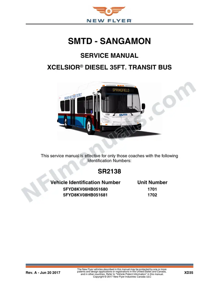 SR2138 Service Manual, SMTD - Sangamon first-page preview