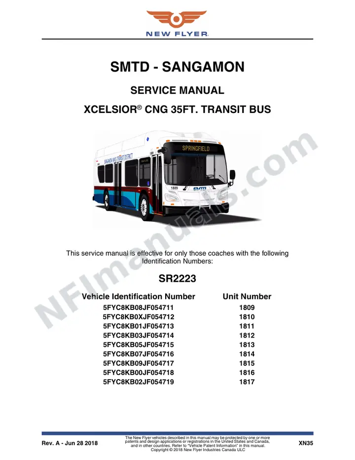 SR2223 Service Manual, SMTD - Sangamon first-page preview
