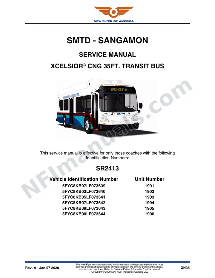 SR2413 Service Manual, SMTD - Sangamon first-page preview