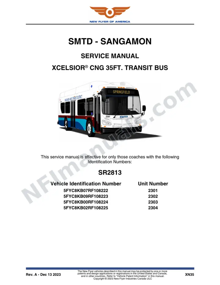 SR2813 Service Manual, SMTD - SANGAMON first-page preview