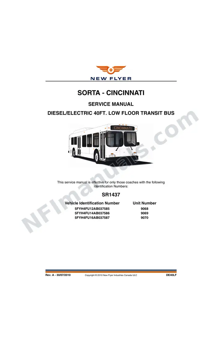 SR1437 Service Manual, SORTA - Cincinnati first-page preview