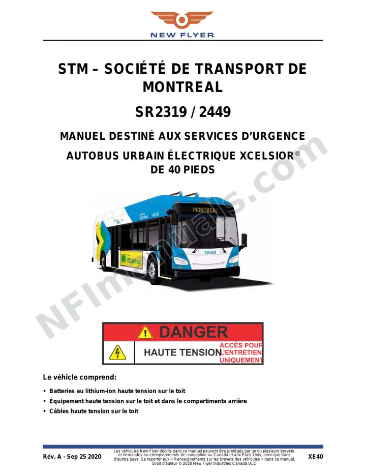 SR2319_2449 Emergency Responder Manual STM - Societe de transport de Montreal first-page preview