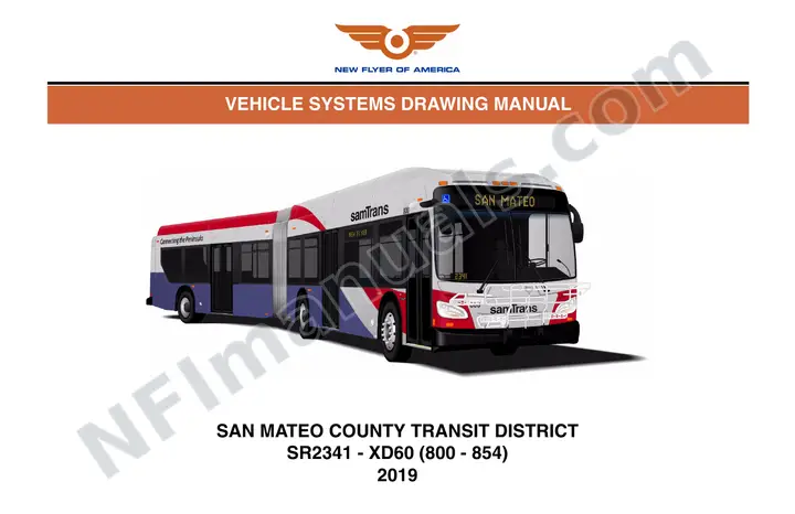 SR2341 Vehicle Systems Drawings, San mateo County Transit District first-page preview