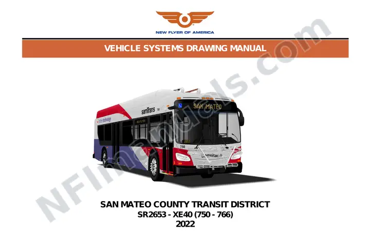 SR2653 Vehicle Systems Drawings, San Mateo County Transit District first-page preview