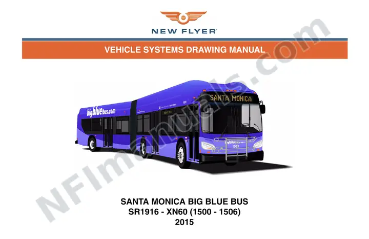 SR1916 Vehicle Systems Drawings, Santa Monica Big Blue Bus first-page preview