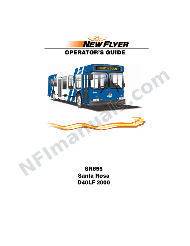 SR655 Operator's Guide, Santa Rosa first-page preview