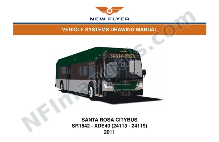 SR1542 Vehicle Systems Drawings, Santa Rosa CityBus first-page preview