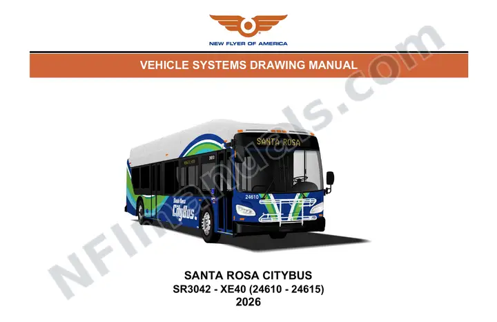 SR3042 Vehicle Systems Drawings, Santa Rosa CityBus first-page preview