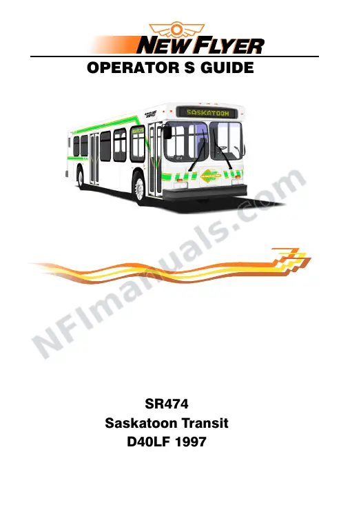 New Flyer D40LF Manual Package - Saskatoon Transit included manual preview
