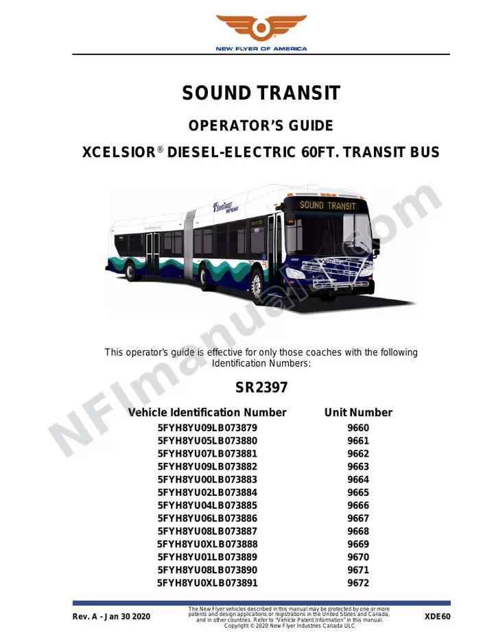 SR2397 Operator's Guide, Sound Transit first-page preview