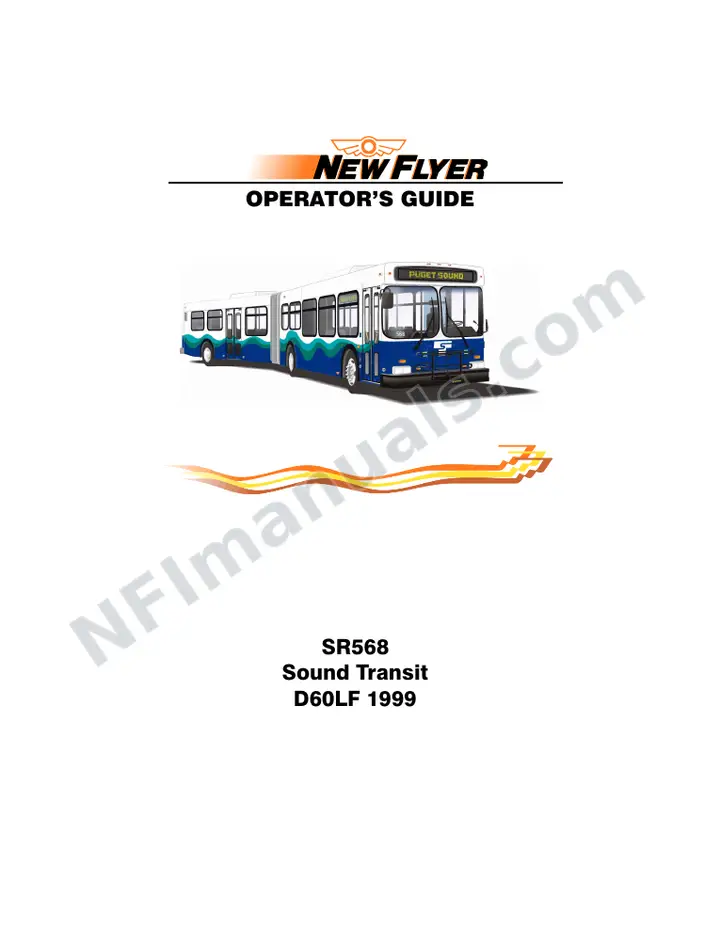 New Flyer D60LF Manual Package - Sound Transit included manual preview