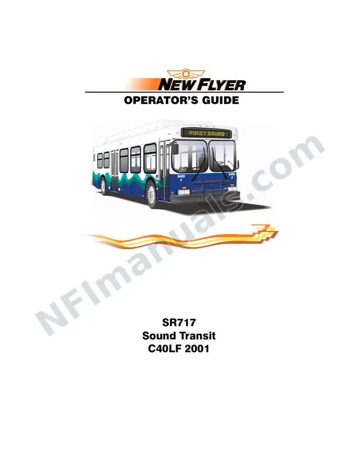 New Flyer C40LF Manual Package - Sound Transit included manual preview