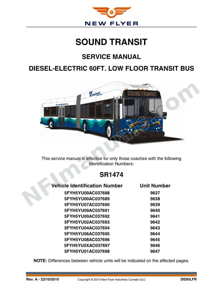 SR1474 Service Manual, Sound Tranist first-page preview