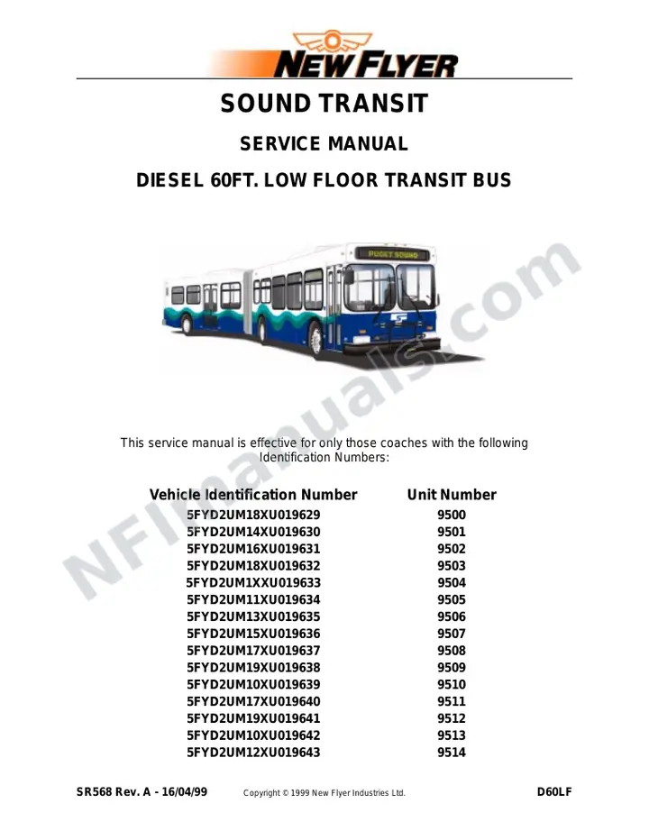 SR568 Service Manual, Sound Transit first-page preview