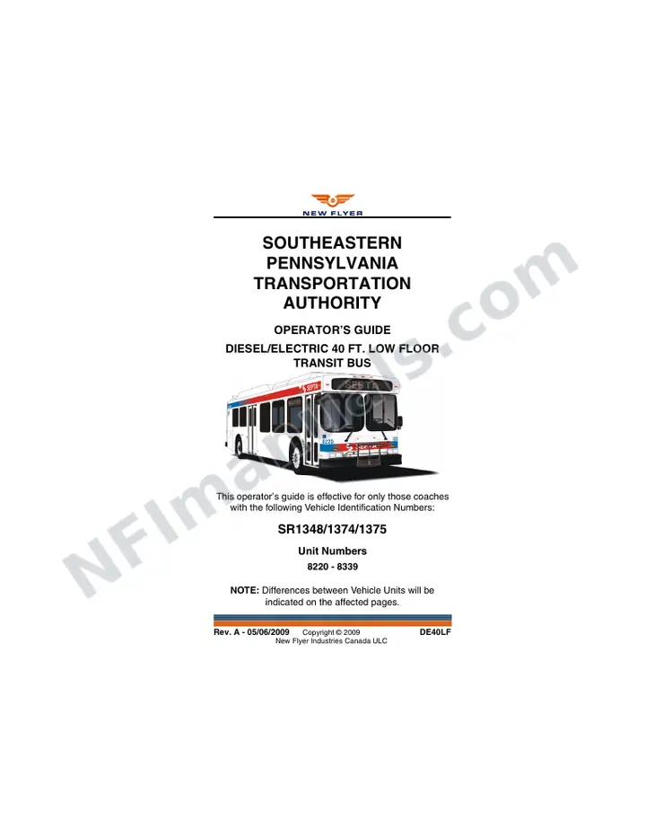SR1348_1374_1375 Operator's Guide, SEPTA first-page preview