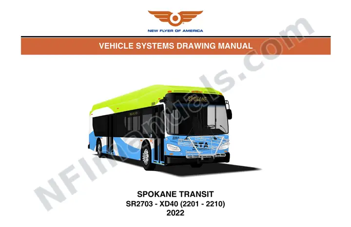 SR2703 Vehicle Systems Drawings, Spokane Transit first-page preview