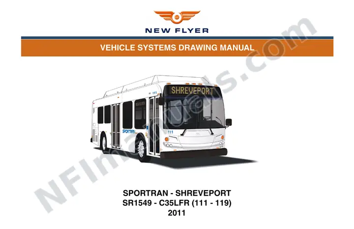SR1549 Vehicle Systems Drawings, Sportran - Shreveport first-page preview