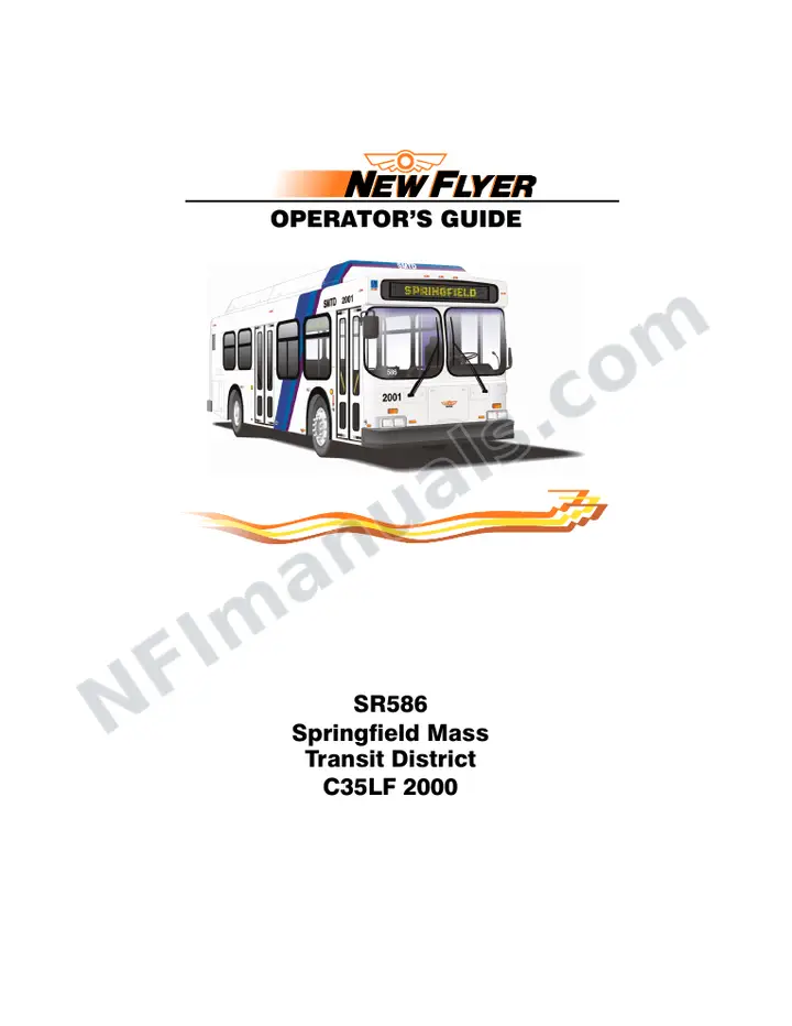 New Flyer C35LF Manual Package - Springfield Mass Transit District included manual preview