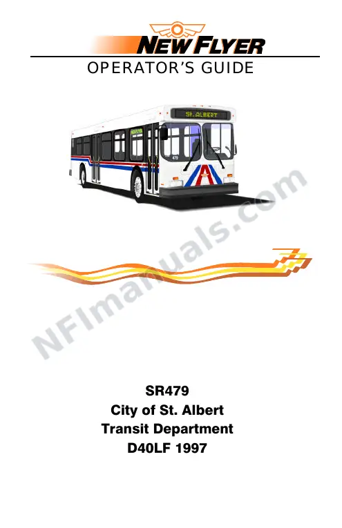 SR479 Operator's Guide, St. Albert Transit System first-page preview
