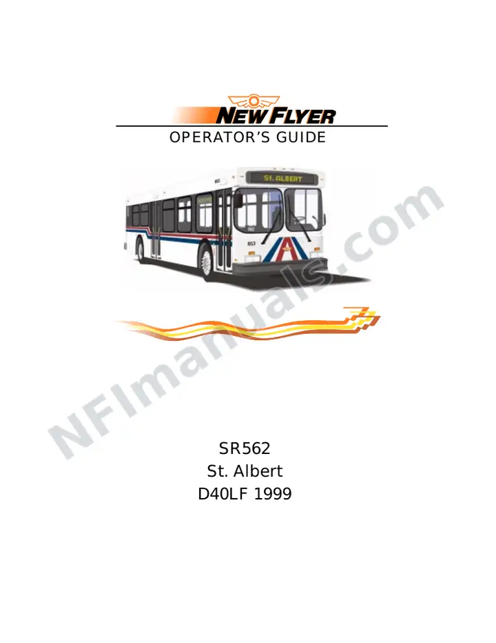 SR562 Operator's Guide, St. Albert Transit System first-page preview