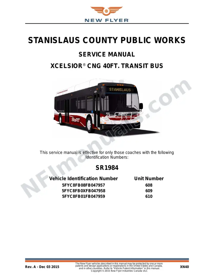 SR1984 Service Manual, Stanislaus County Public Works first-page preview